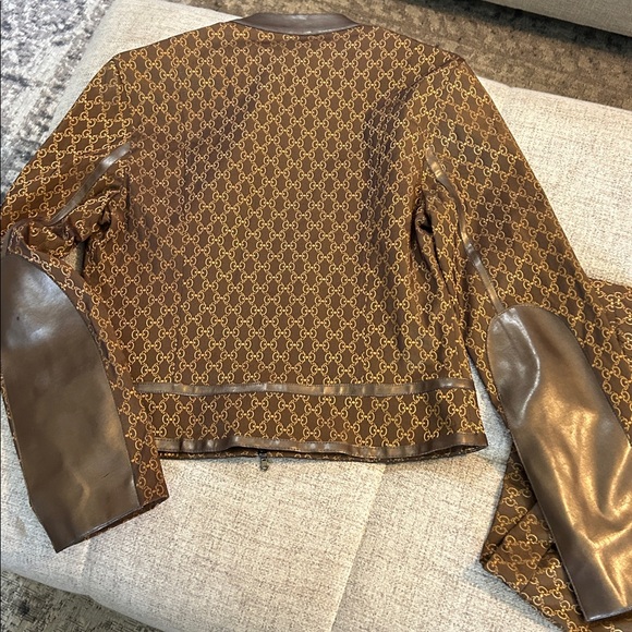 SANDRO CROPPED JACKET & PANTS LEATHER TRIM MADE IN FRANCE FRENCH LUXURY SZ 4 - Picture 13 of 16